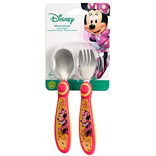 Perfectly Balanced Baby Flatware Set with Minnie Mouse Design for Little Ones