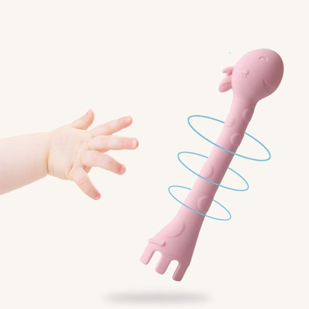 Baby Silicone Soft Spoons - Fun Giraffe Design for Toddlers