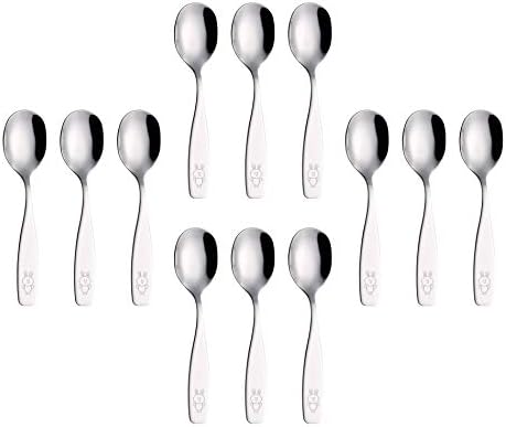 Annova Kids Flatware Set 12-Spoon Stainless Steel for Kids