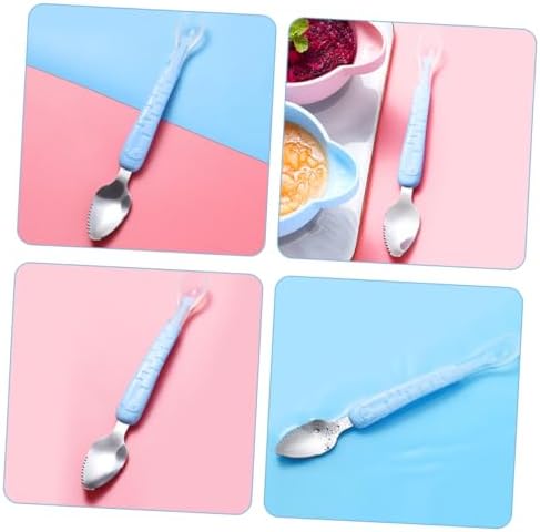 Dual-Head Fruit Puree Spoon Set with Storage Box