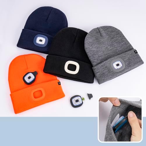 Etsfmoa Unisex LED Light Beanie Cap