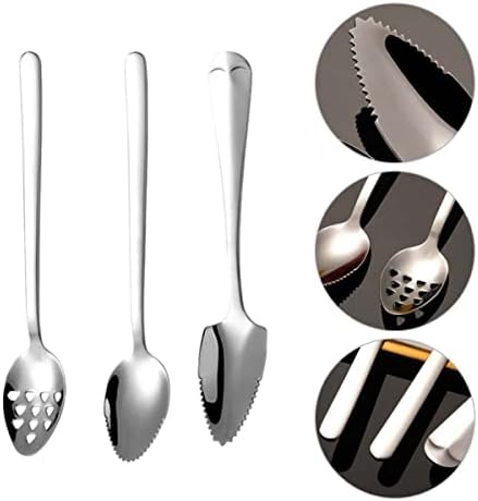 3pc mud scraping spoon grapefruit curved drink spoons infant kitchen supply