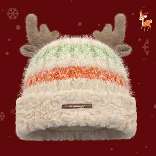 Womens Christmas-Themed Woolen Beret
