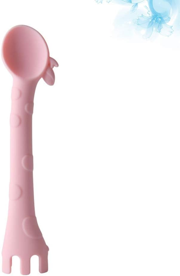 Baby Silicone Soft Spoons - Fun Giraffe Design for Toddlers