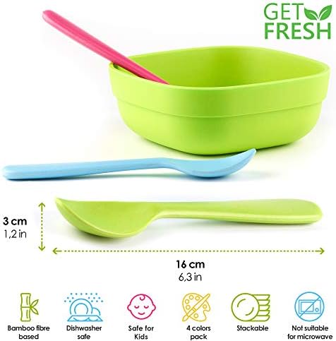 Get Fresh Bamboo Kids Spoons Set 4-Pack