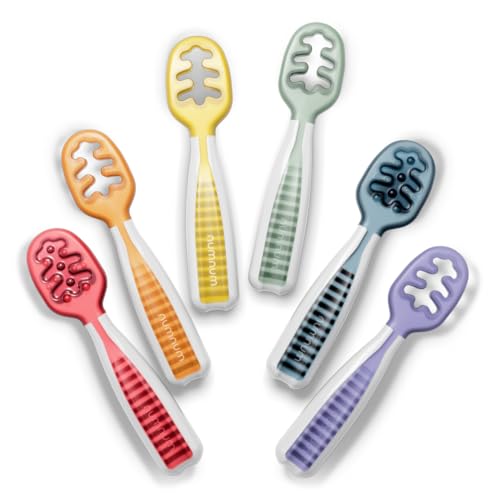 NumNum Baby Spoons Set for 6 Months Rainbow