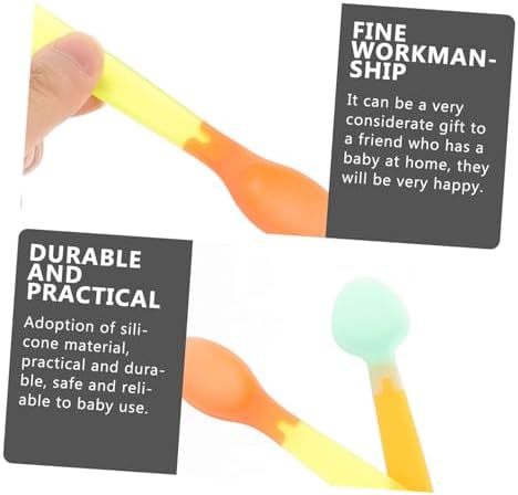 auctionsafe Silicone Baby Spoons for Toddlers