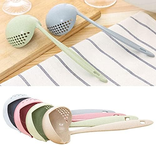 2 in 1 Long Handle Soup Spoon 24PCS Random 2pcs