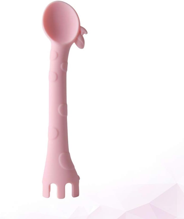 Baby Silicone Soft Spoons - Fun Giraffe Design for Toddlers