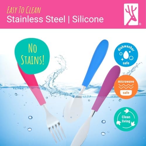 Elk and Friends Kids Silverware Set for Boys and Girls