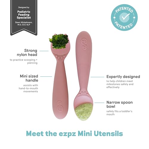 EZPZ Mini BPA-Free 12 Months Toddler Utensils