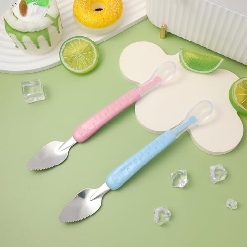 Soft Silicone Double-Headed Feeding Spoon Baby Food Decoder
