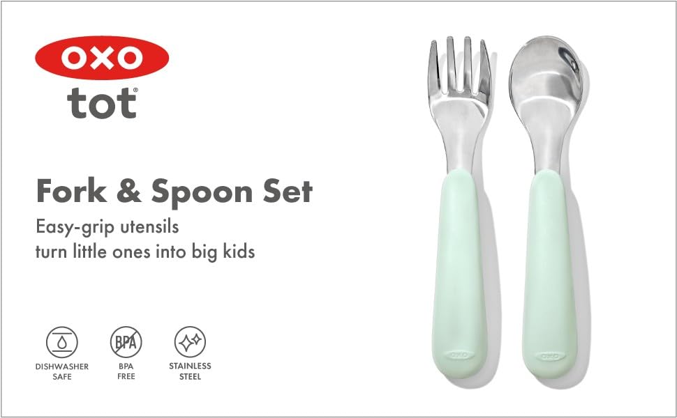 OXO Tot Opal Kids Fork Spoon Set