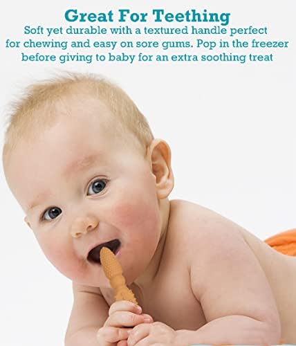 Perfect for Babys First Meals with Self-Feeding Spoons 4-Pack