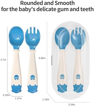 Deejoy Toddler Utensils Set for Self-Feeding