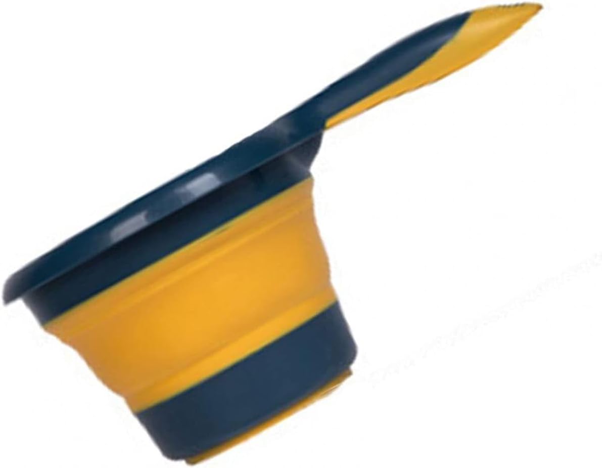 NPQPNAFC Folding Plastic Long-Handle Water Scoop for Fruit Vegetable Washing