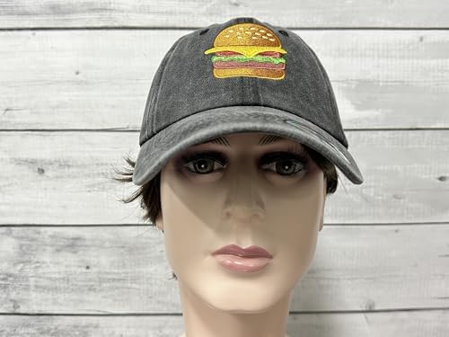 Cheesy Burger embedded Baseball Hats for Men Women