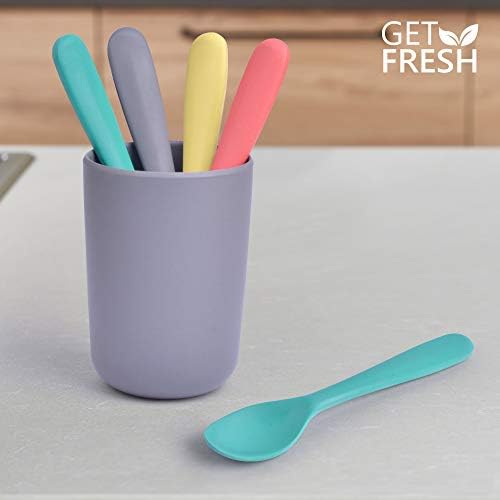 Reusable Bamboo Kids Spoons Set Eco-Friendly Baby Hands for Everyday Meals