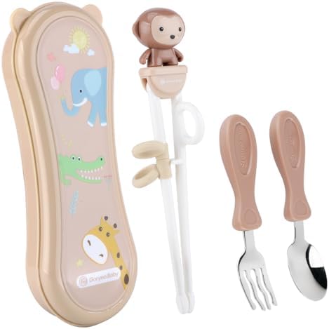 Stainless Steel Kids Utensils Set for Self-Feeding