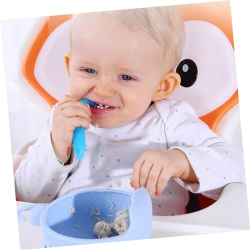 2-Piece Soft Silicone Spoons for Kids