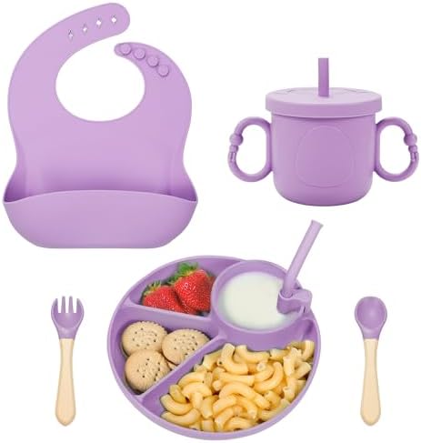MIICASA Silicone Baby Feeding Set Perfect for Toddler Weaning
