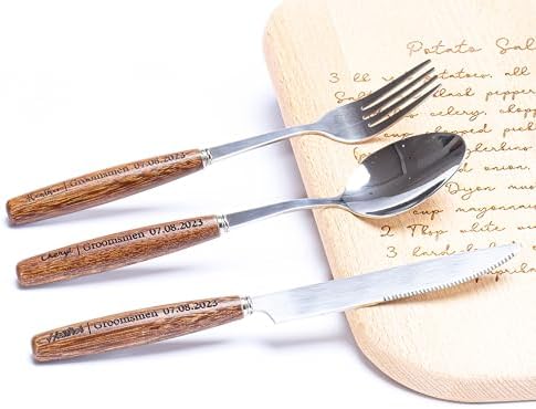 Compact Personalized Flatware Set