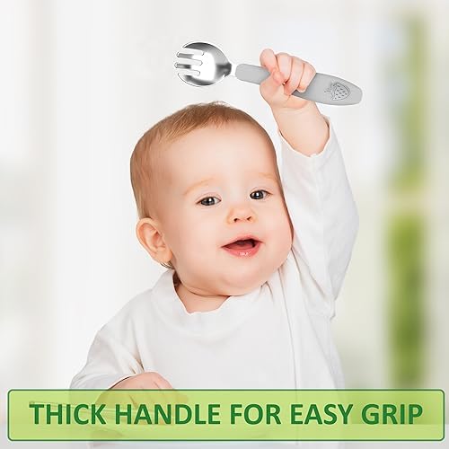 CHILLOUT LIFE Toddler Utensils Set Safe Fun and Perfect for Self-Feeding