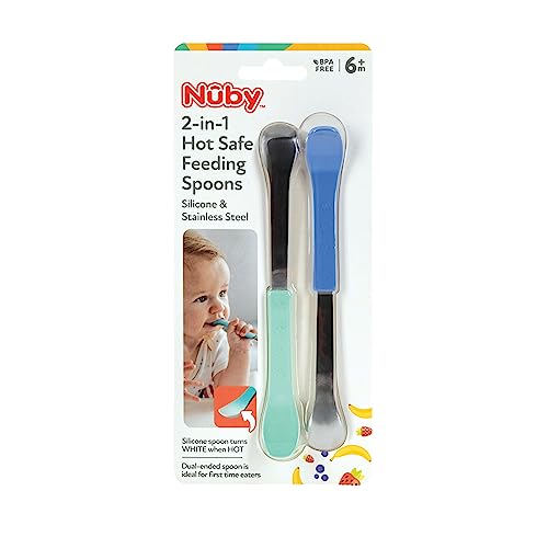 Nuby 2-in-1 Hot Safe Feeding Spoons
