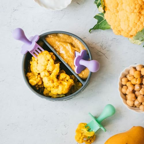 Grabease Toddler Baby Feeding Utensils Set - 1 Set for Mealtimes
