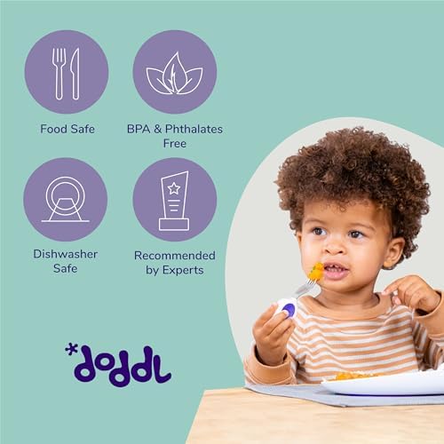 Ergonomic Toddler Utensils Set
