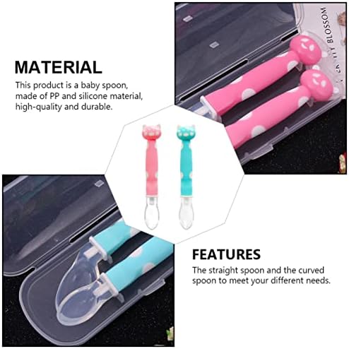 Safe Durable Cartoon Silicone Spoons for Kids