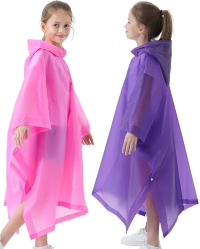 Waterproof EVA Rain Poncho for Kids