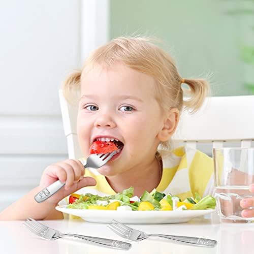 Pimoys 9-Piece Toddler Forks Safe Flatware for Kids