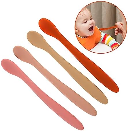 4-Piece Silicone Spoons Trainer Set for Kids