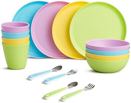 Munchkin toddler feeding set - helps with self-feeding includes 16 pieces BPA-free