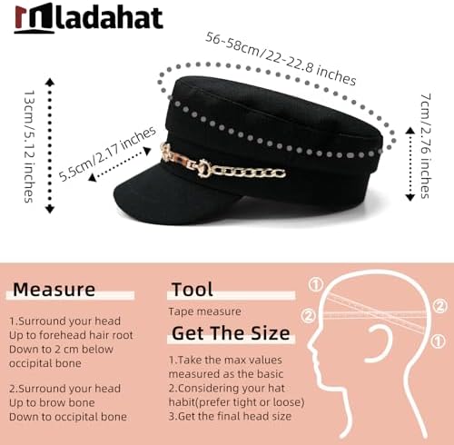 Mladahat Adjustable Newsboy Cap for Women Modern and Stylish