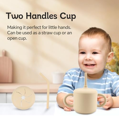 Silicone Baby Feeding Set for Self-Feeding
