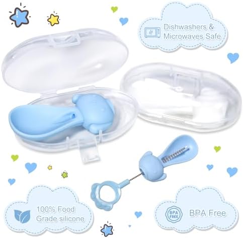 Iacoahh Easy-Clean Silicone Baby Feeder