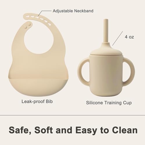 Durable Silicone Baby Feeding Set for 6 Month Babies