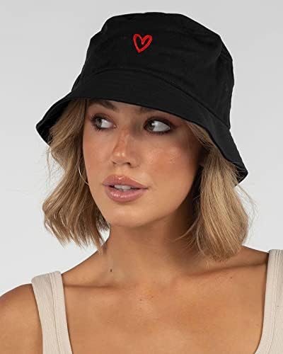 Lightweight Cotton Bucket Hat for Women Girls Modern embroidery Fisherman