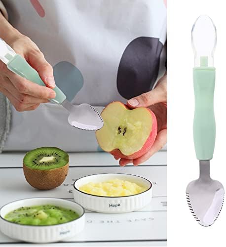 Twin silicone feeding spoons for kids