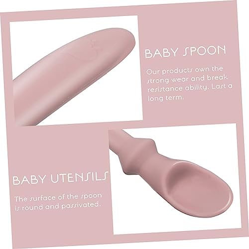 Toyandona 1-Piece Silicone Training Spoon for Infants