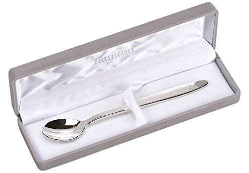 Silver-Plated Feeding Spoon with Flocked Box 55