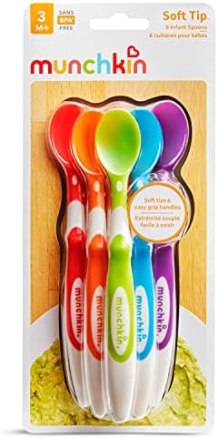 Munchkin Soft Tip Baby Spoons BPA Free 6 Pack