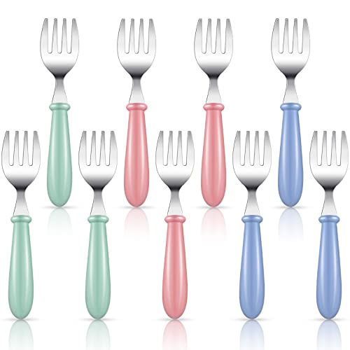 Chumia 9-Piece Stainless Steel Toddler Forks