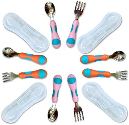 Toddler Stainless Steel Cutlery Set with Travel Case