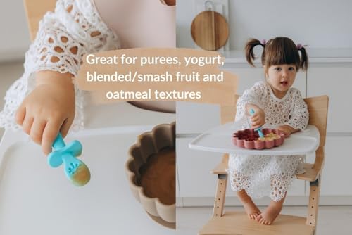 Growing Love Baby Spoons Set - Self-Feeding 6 Months Silhouette Design