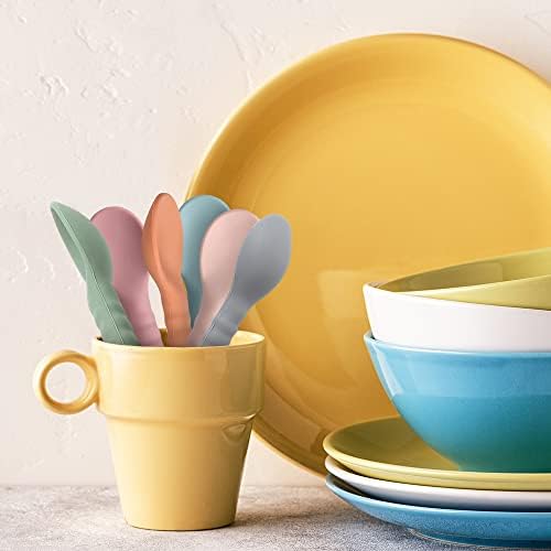 MEFAN Silicone Baby Feeding Spoon Set 6 Pack