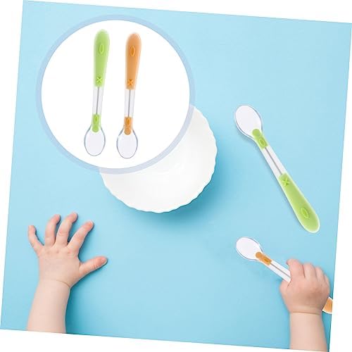 FAVOMOTO Kids Silicone Training Spoons