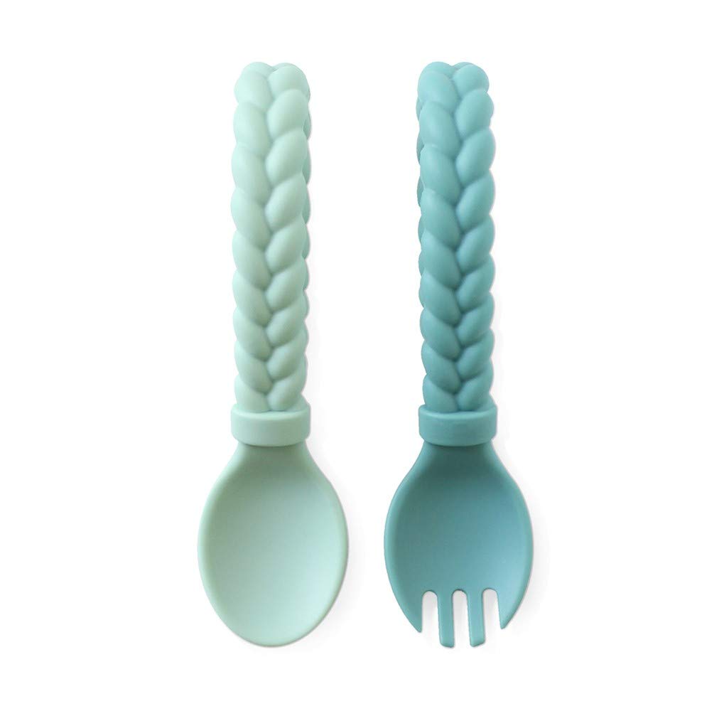 Itzy Ritzy Silicone Spoon Fork Set for Babies